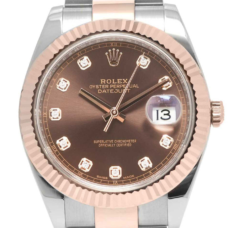 Datejust 41mm Chocolate Diamond Dial 2018 Oyster - 126331