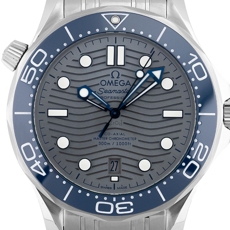 Seamaster Diver 300M Blue Bezel Grey Dial 2018 - 210.30.42.20.06.001