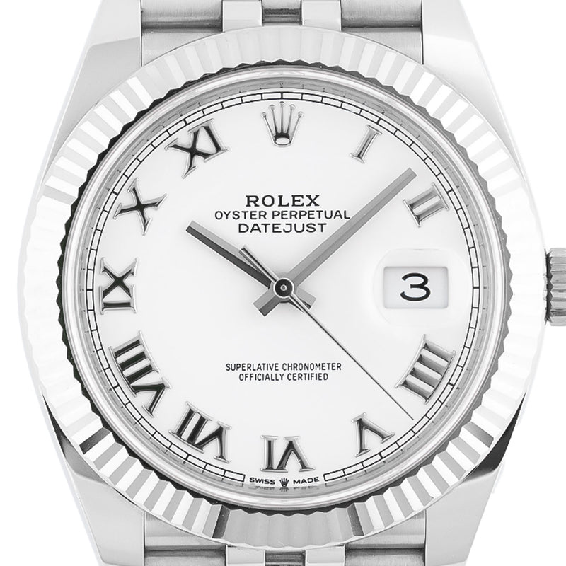 Datejust 41mm White Roman Dial 2022 Jubilee - 126334