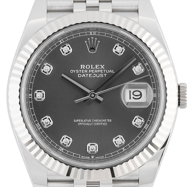 Datejust 41mm Rhodium Diamond Dial 2018 Jubilee - 126334