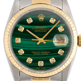 Datejust 36mm Malachite Diamond Dial 1989 - 16233