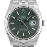 Datejust 36mm Green Dial 2025 Jubilee Full Sticker - 126234