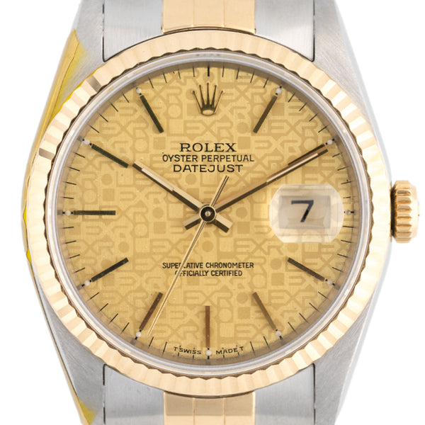 Datejust 36mm Golden Computer Dial 1992 - 16233