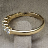 Ring 5 Steine 750 Gelbgold 5 Brillianten 0,50ct.