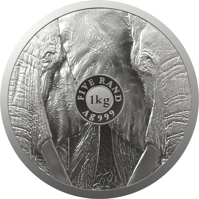 1 kg Silber Big Five II Elefant 2021 (Auflage: 100)