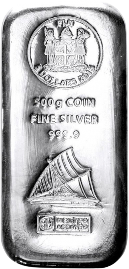 500 g Silber Fiji Münzbarren (Argor Heraeus)