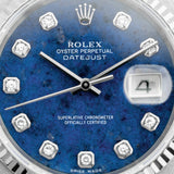 Datejust 36mm Sodalite Factory Diamond Dial 2000 - 16234