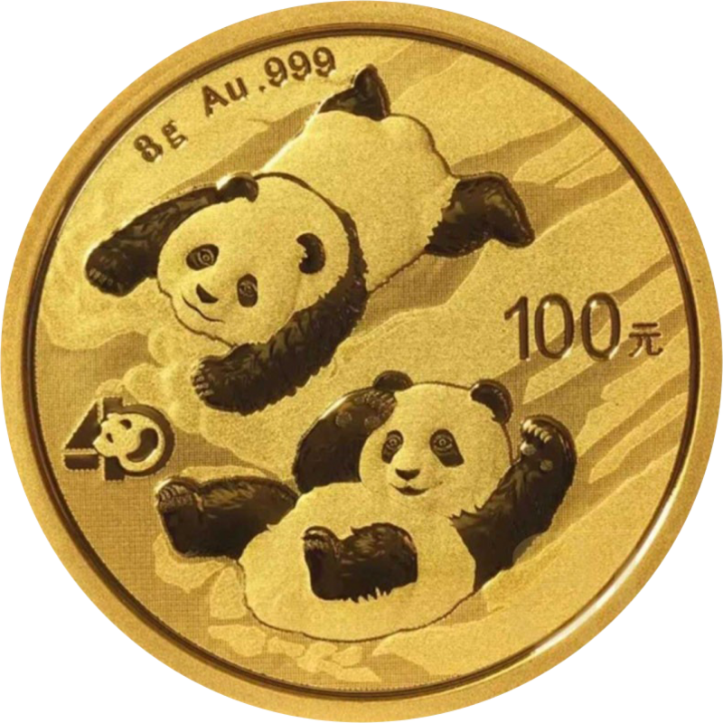 8 g Gold China Panda 2022