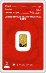 1 g YEAR OF THE SNAKE 2025 - Limited Edition HERAEUS