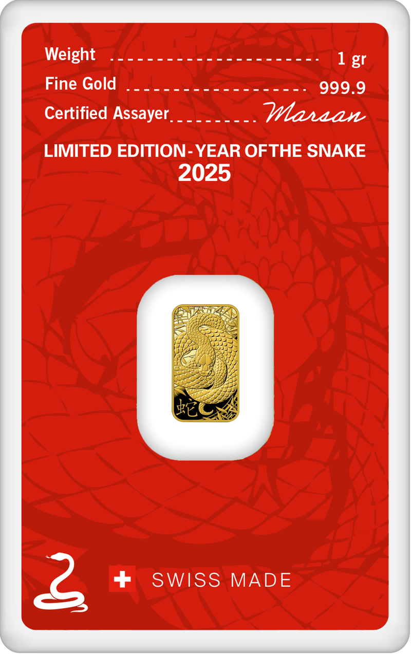 1 g YEAR OF THE SNAKE 2025 - Limited Edition HERAEUS