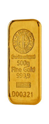 500g Goldbarren Heraeus