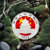 30 g Silber China Panda 2023 Flag Line (Auflage: 500 | coloriert)