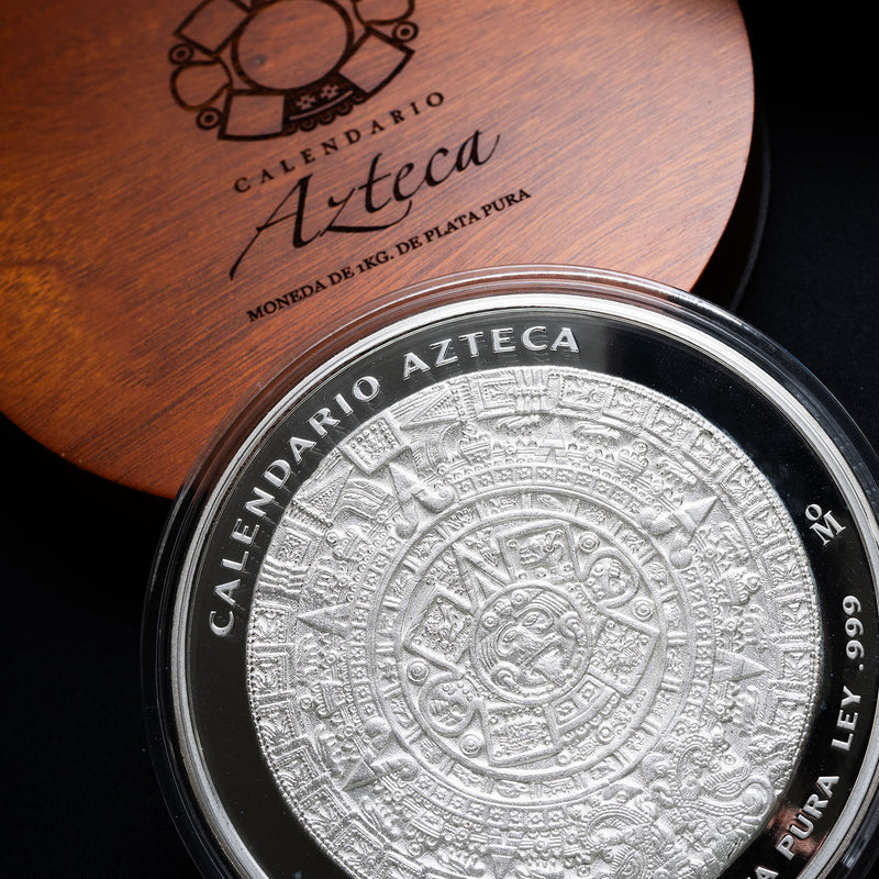 1 kg Silber Aztekenkalender 2015 Prooflike (Etui & Zertifikat)