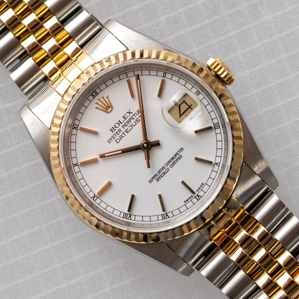 Datejust 36mm White Dial 1988 - 16233