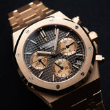 Royal Oak Chronograph Rosegold Choco Dial Converted 2021 New Card - 26239OR.OO.D821CR.01