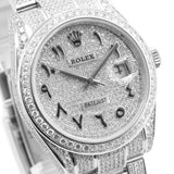 Datejust 41mm Iced Out Diamond Setting Arabic Dial Oyster 2023 - 126300