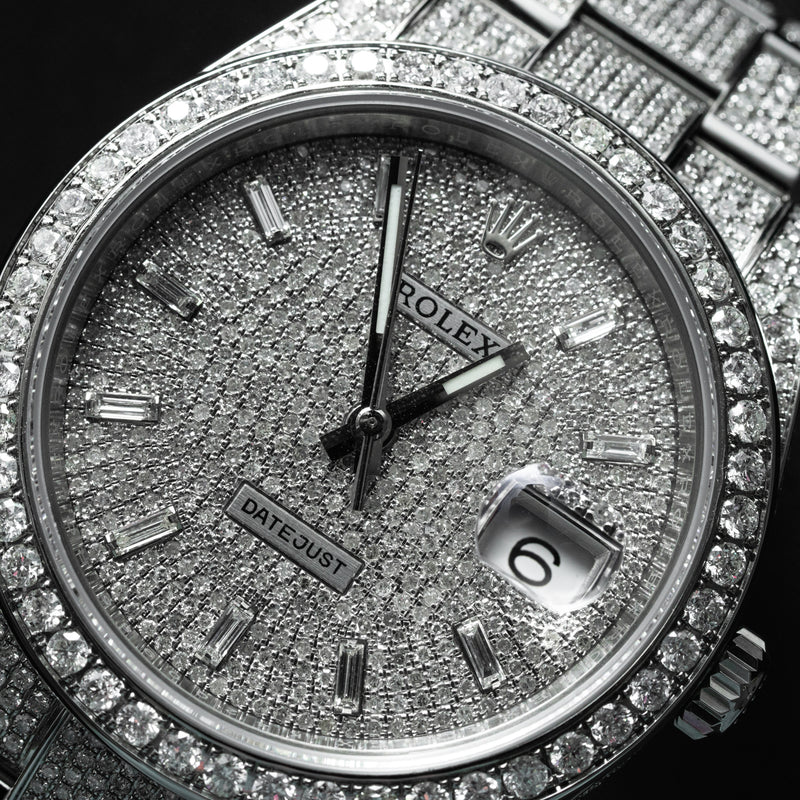 Datejust 41mm Iced Out Baguette Diamond 2023 - 126300