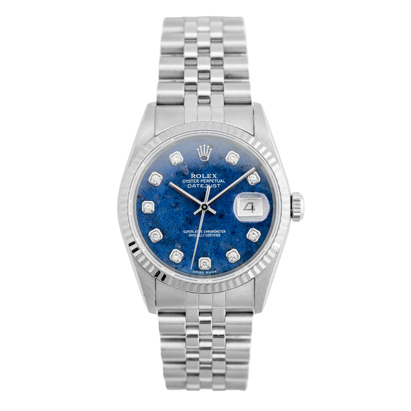 Datejust 36mm Sodalite Factory Diamond Dial 2000 - 16234