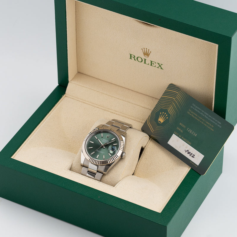 Datejust 41mm Green Dial 2022 Oyster - 126334