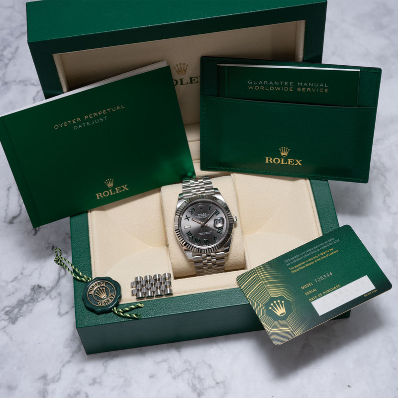 Datejust 41mm Wimbledon Dial 2024 Full Set - 126334 – Marc Gebauer