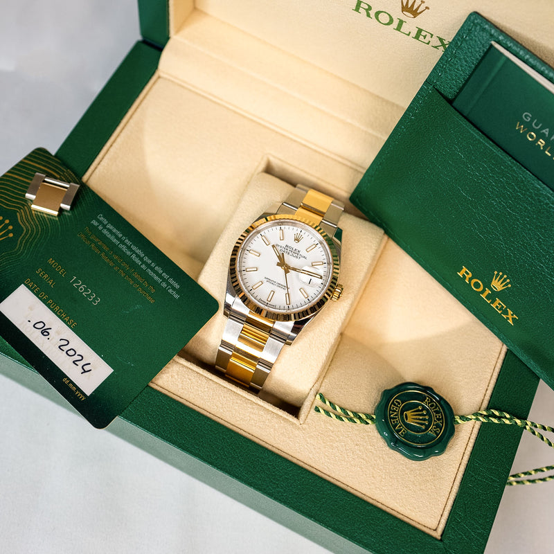 Datejust 36mm White Dial 2024 - 126233