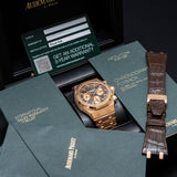 Royal Oak Chronograph Rosegold Choco Dial Converted 2021 New Card - 26239OR.OO.D821CR.01
