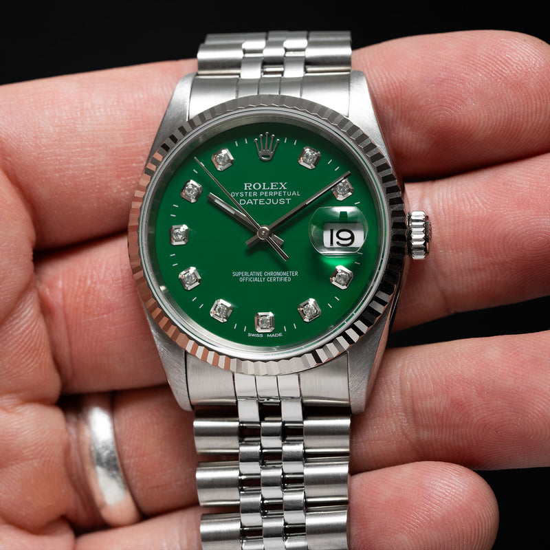 Rolex 16234 deals diamond bezel