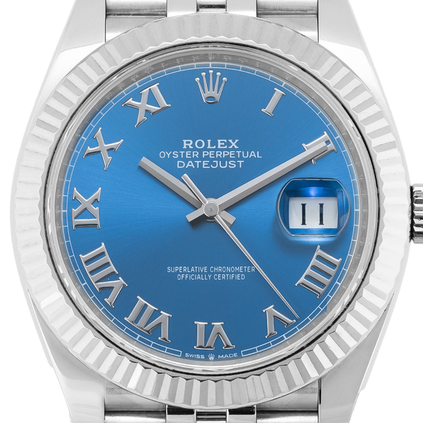 Datejust 41mm Azzurro Dial 2024 Full Set - 126334 – Marc Gebauer