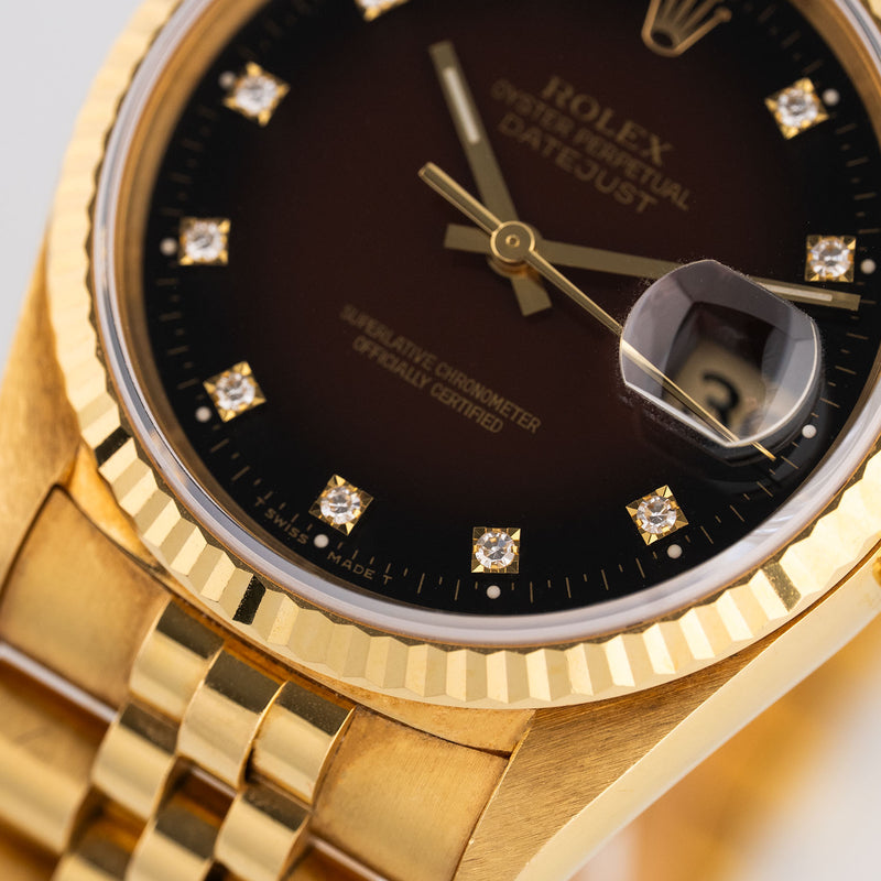 Datejust 36mm Oxblood Diamond Dial 2000 - 16238