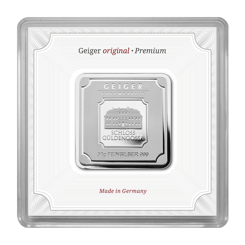 50g Silberbarren Geiger