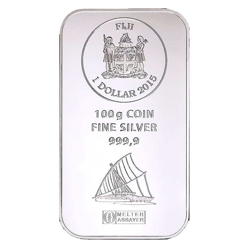 100g Silber Fiji Münzbarren