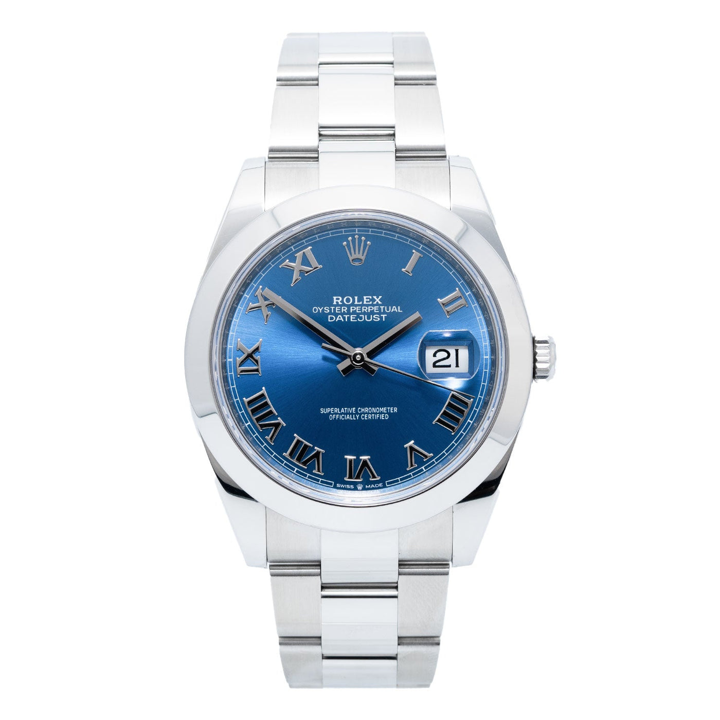 Datejust 41mm Blue Roman Dial 2020 LC100 - 126300 – Marc Gebauer 