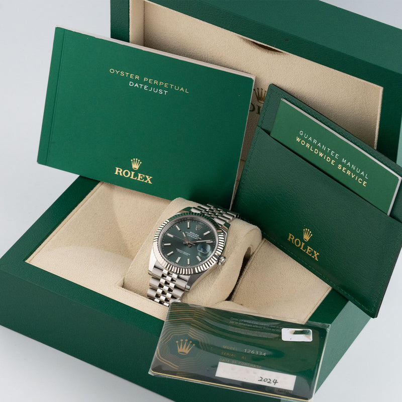 Datejust 41mm Green Dial 2023 Jubilee - 126334