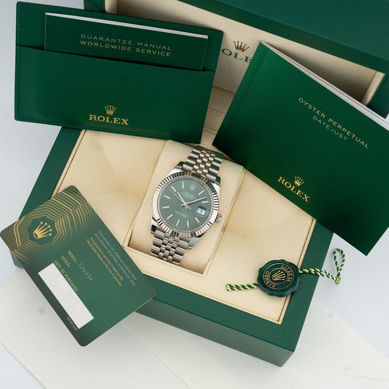 Datejust 41mm Mint Green Dial 2024 - 126334 – Marc Gebauer