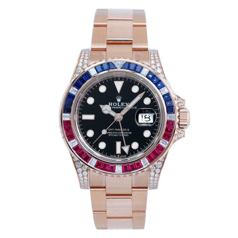 GMT-Master II Rosegold Factory Diamond - 126755SARU