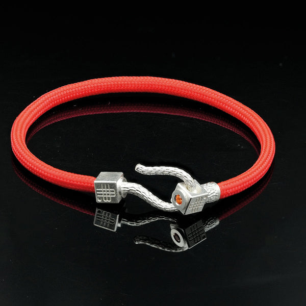 Bracelet RED SEA - 925 sterling silver with an orange topaz